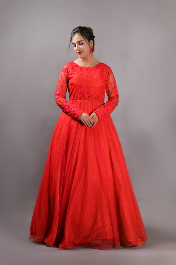 Dazzling Red Princes Gown