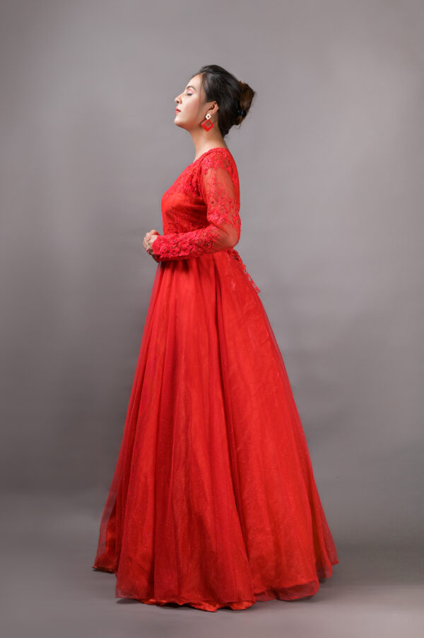 Dazzling Red Princes Gown