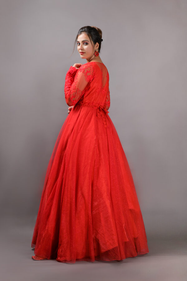 Dazzling Red Princes Gown