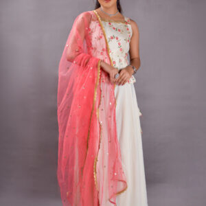 Pure Georgette Garara Suit with Gota Work