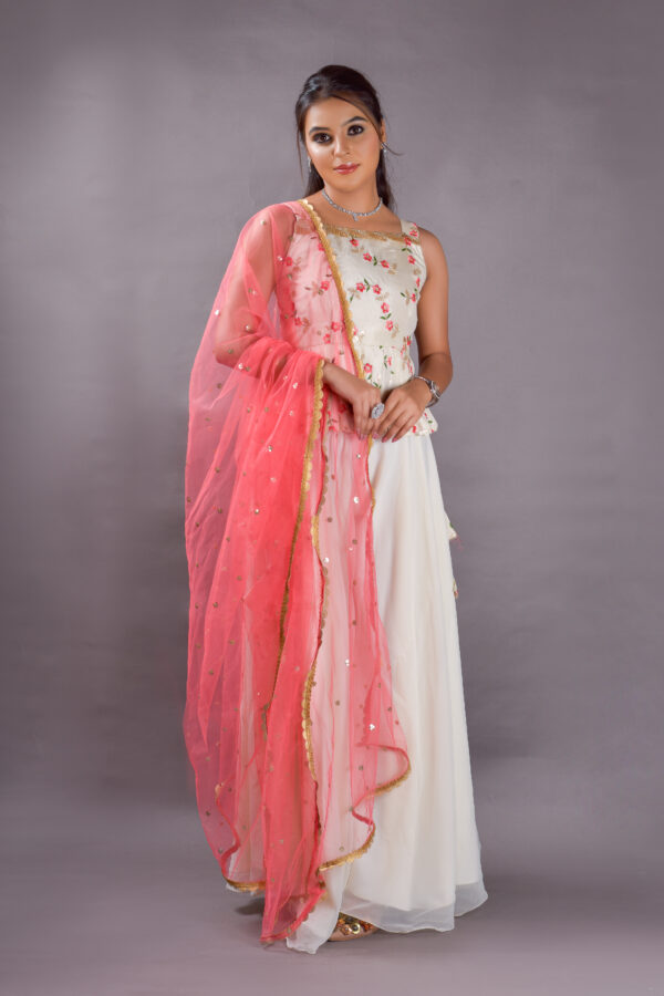 Pure Georgette Garara Suit with Gota Work