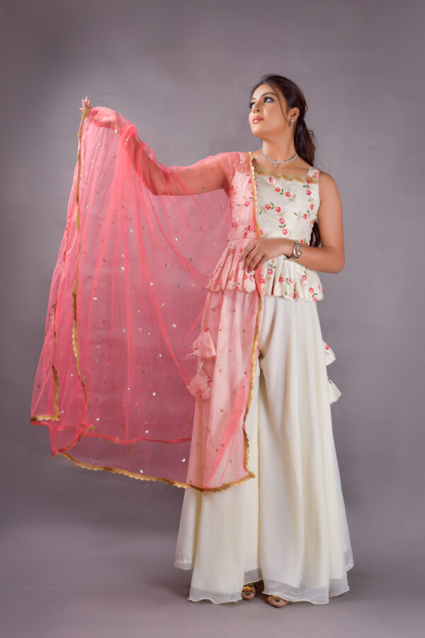 Pure Georgette Garara Suit with Gota Work