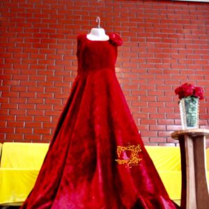 Dazzling Red Princess Gown