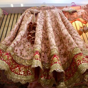 Classy peach Royal Bridal lehenga